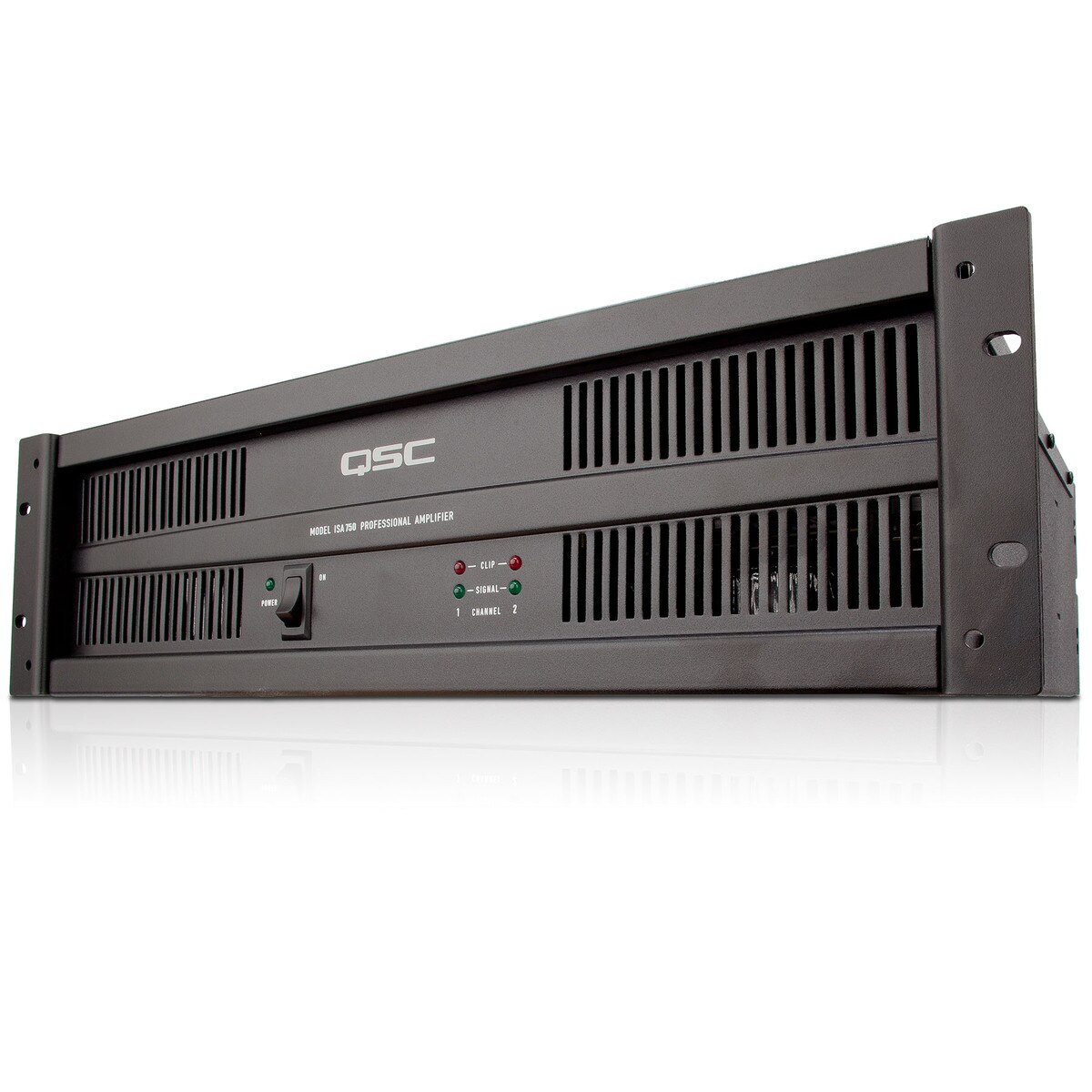QSC ISA750 2Ch Power Amplifier with 450 WPC at 8 Ohms